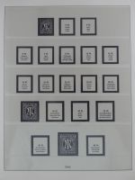 Deutschland nach 1945 Vordruck der Zonen im Lindner Binder #MA059