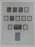 Deutschland nach 1945 Vordruck der Zonen im Lindner Binder #MA059