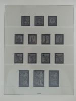 Deutschland nach 1945 Vordruck der Zonen im Lindner Binder #MA059