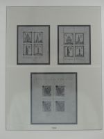 Deutschland nach 1945 Vordruck der Zonen im Lindner Binder #MA059