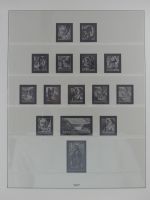 Deutschland nach 1945 Vordruck der Zonen im Lindner Binder #MA059