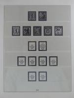 Deutschland nach 1945 Vordruck der Zonen im Lindner Binder #MA059