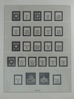 Deutschland nach 1945 Vordruck der Zonen im Lindner Binder #MA059