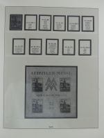 Deutschland nach 1945 Vordruck der Zonen im Lindner Binder #MA059