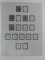 Deutschland nach 1945 Vordruck der Zonen im Lindner Binder #MA059