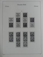 Deutsches Reich Vordruck der Zusammendrucke im KA-BE Binder #MA060