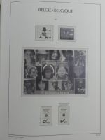 Belgien Vordruck bis 2010-2017 im Leuchtturm Binder #MA077