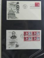 USA Luftpost u.a. mit Zeppelin besammelt auf selbstegestalteten Seiten #MA084