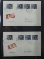 BRD Bund Zusammendrucke auf Brief auf selbstgestalteten Seiten #MA090