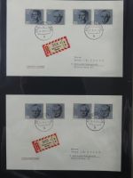 BRD Bund Zusammendrucke auf Brief auf selbstgestalteten Seiten #MA090