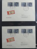 BRD Bund Zusammendrucke auf Brief auf selbstgestalteten Seiten #MA090