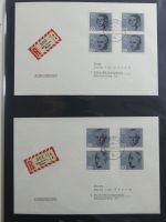 BRD Bund Zusammendrucke auf Brief auf selbstgestalteten Seiten #MA090