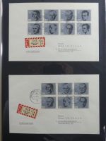 BRD Bund Zusammendrucke auf Brief auf selbstgestalteten Seiten #MA090