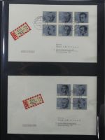 BRD Bund Zusammendrucke auf Brief auf selbstgestalteten Seiten #MA090