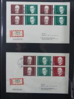 BRD Bund Zusammendrucke auf Brief auf selbstgestalteten Seiten #MA090