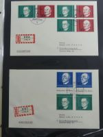 BRD Bund Zusammendrucke auf Brief auf selbstgestalteten Seiten #MA090