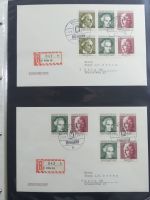 BRD Bund Zusammendrucke auf Brief auf selbstgestalteten Seiten #MA090