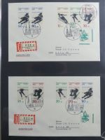 BRD Bund Zusammendrucke auf Brief auf selbstgestalteten Seiten #MA090