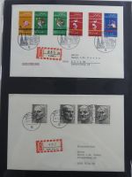 BRD Bund Zusammendrucke auf Brief auf selbstgestalteten Seiten #MA090