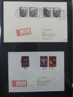 BRD Bund Zusammendrucke auf Brief auf selbstgestalteten Seiten #MA090