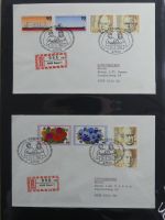 BRD Bund Zusammendrucke auf Brief auf selbstgestalteten Seiten #MA090