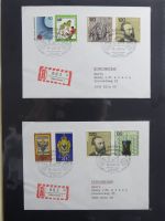 BRD Bund Zusammendrucke auf Brief auf selbstgestalteten Seiten #MA090