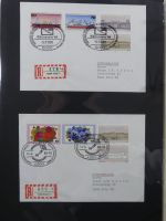 BRD Bund Zusammendrucke auf Brief auf selbstgestalteten Seiten #MA090