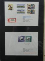 BRD Bund Zusammendrucke auf Brief auf selbstgestalteten Seiten #MA090