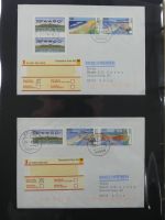 BRD Bund Zusammendrucke auf Brief auf selbstgestalteten Seiten #MA090