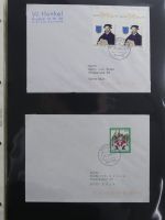 BRD Bund Zusammendrucke auf Brief auf selbstgestalteten Seiten #MA090