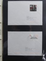 BRD Bund Zusammendrucke auf Brief auf selbstgestalteten Seiten #MA090