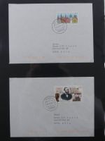 BRD Bund Zusammendrucke auf Brief auf selbstgestalteten Seiten #MA090