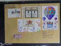 BRD Bund Zusammendrucke auf Brief auf selbstgestalteten Seiten #MA090