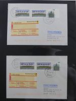 BRD Bund Zusammendrucke auf Brief auf selbstgestalteten Seiten #MA090