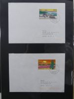 BRD Bund Zusammendrucke auf Brief auf selbstgestalteten Seiten #MA090