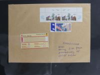 BRD Bund Zusammendrucke auf Brief auf selbstgestalteten Seiten #MA090