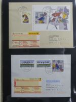 BRD Bund Zusammendrucke auf Brief auf selbstgestalteten Seiten #MA090