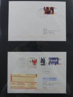 BRD Bund Zusammendrucke auf Brief auf selbstgestalteten Seiten #MA090