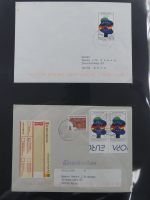 BRD Bund Zusammendrucke auf Brief auf selbstgestalteten Seiten #MA090