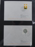 BRD Bund Zusammendrucke auf Brief auf selbstgestalteten Seiten #MA090