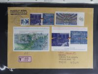 BRD Bund Zusammendrucke auf Brief auf selbstgestalteten Seiten #MA090