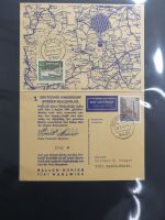 BRD Bund Kinderdorf Ballonpost auf selbstgestalteten Seiten #MA098