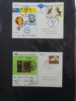 BRD Bund Kinderdorf Ballonpost auf selbstgestalteten Seiten #MA098