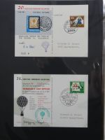 BRD Bund Kinderdorf Ballonpost auf selbstgestalteten Seiten #MA098