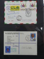 BRD Bund Kinderdorf Ballonpost auf selbstgestalteten Seiten #MA098