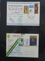 BRD Bund Kinderdorf Ballonpost auf selbstgestalteten Seiten #MA098