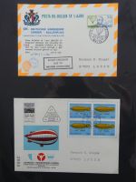 BRD Bund Kinderdorf Ballonpost auf selbstgestalteten Seiten #MA098