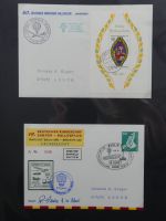 BRD Bund Kinderdorf Ballonpost auf selbstgestalteten Seiten #MA098