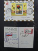 BRD Bund Kinderdorf Ballonpost auf selbstgestalteten Seiten #MA098