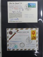 BRD Bund Kinderdorf Ballonpost auf selbstgestalteten Seiten #MA098